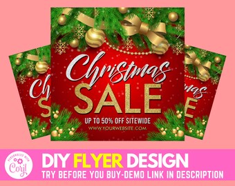 Xmas Flyer Etsy