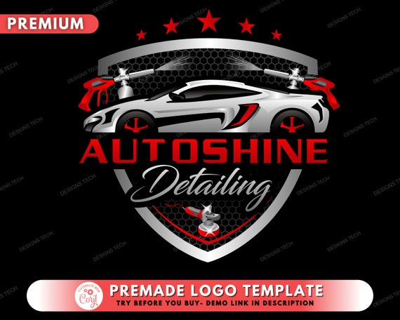 Car Detailing Logo, DIY Logo Design Template, Auto Detailing Logo, Car  Repair Logo, Vehicle Logo, Automotive Fix Logo, Premade Logo 