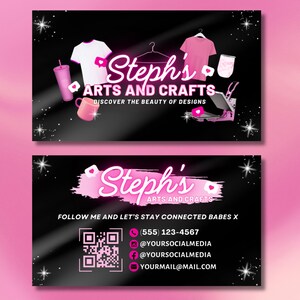 Pink Business Card
Craft Business Card
Handmade Business Card
Creative Business Card
Unique Business Card
Handmade with Love
Artisan Crafted
Custom Creations
Unique Designs
Handcrafted Gifts
Shop Online
Book a Workshop
Contact Me
Canva
