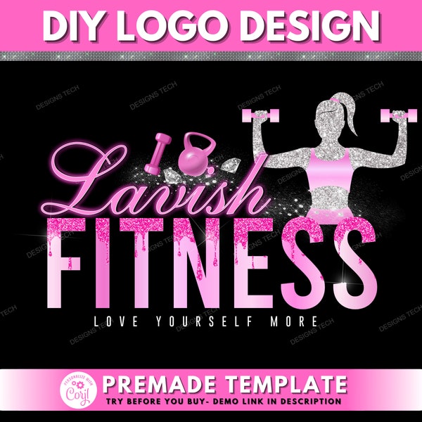 Logo de fitness, Modèle de conception de logo de bricolage, Logo d’entraîneur personnel, Logo d’entraînement, Logo d’entraînement, Logo d’instructeur de fitness, Logo de gymnase