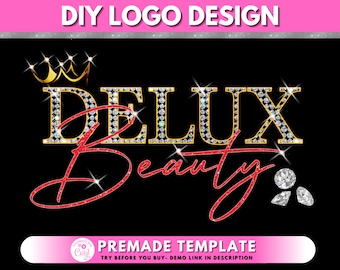 DIY Beauty Logo, Boutique Logo, Jewelry Logo, Diamond Logo, Fashion Logo, Clothing Logo, Shop Logo Premade Business Logo Design Template