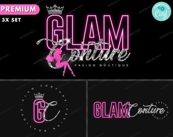 Boutique Logo, DIY Logo Design Template, Beauty Logo, Fashion Logo, Clothing Logo, Store Logo, Store Logo, Premade Business Pink Logo