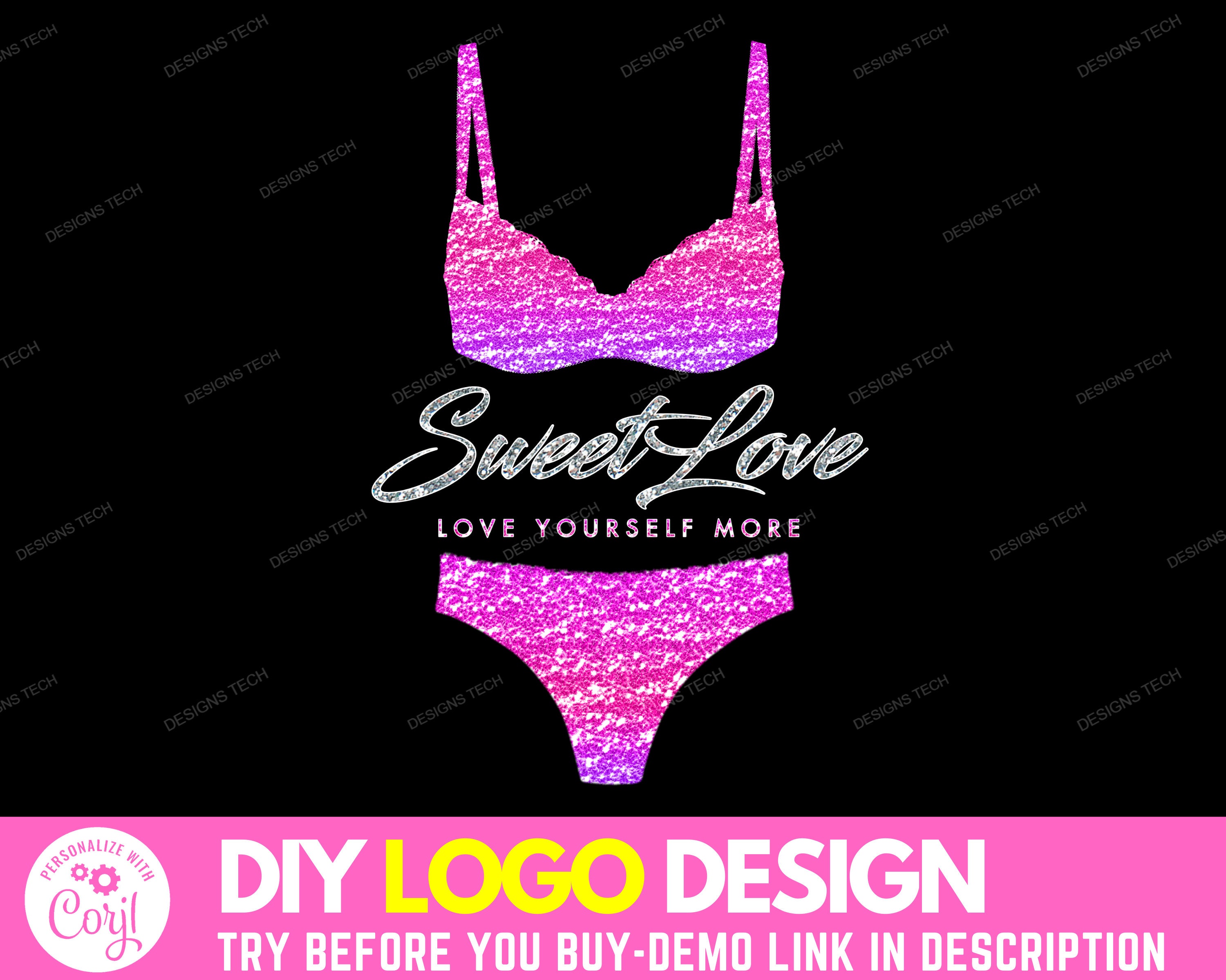 DIY Lingerie Logo, Swimmer Underwear Logo, Bikini Logo, Sexy Boutique Logo,  Stylish Female Clothing Logo, Premade Business Logo Template -  Canada