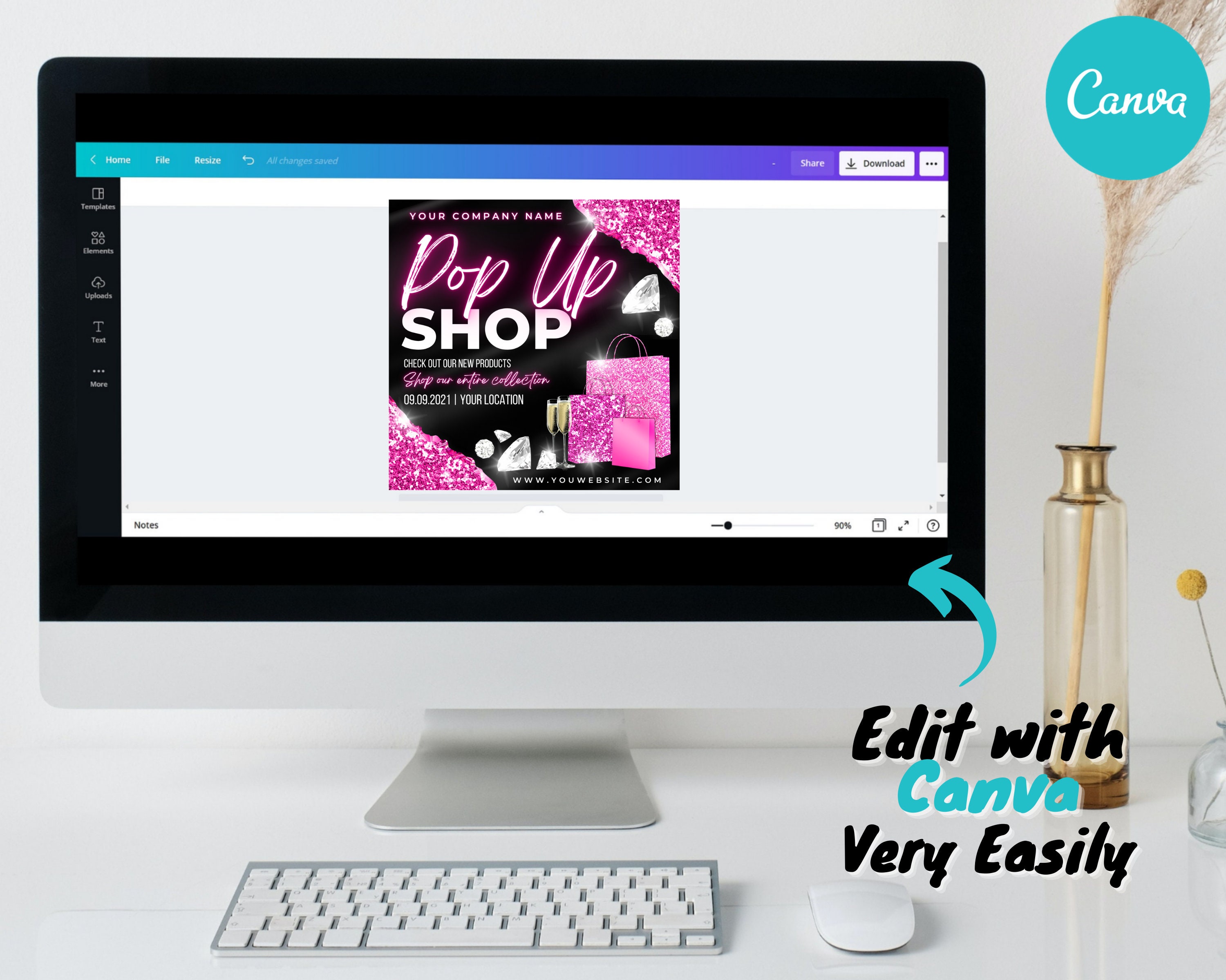 Pop Up Shop Flyer DIY Flyer Design Template Shop Now Flyer | Etsy