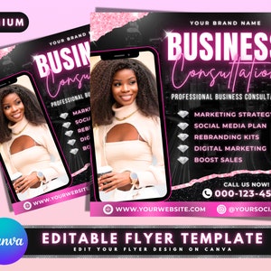Business Consultation Flyer, DIY Flyer Template Design, Business Coaching, Business Training, Entrepreneur Workshop, Premade Instagram Post