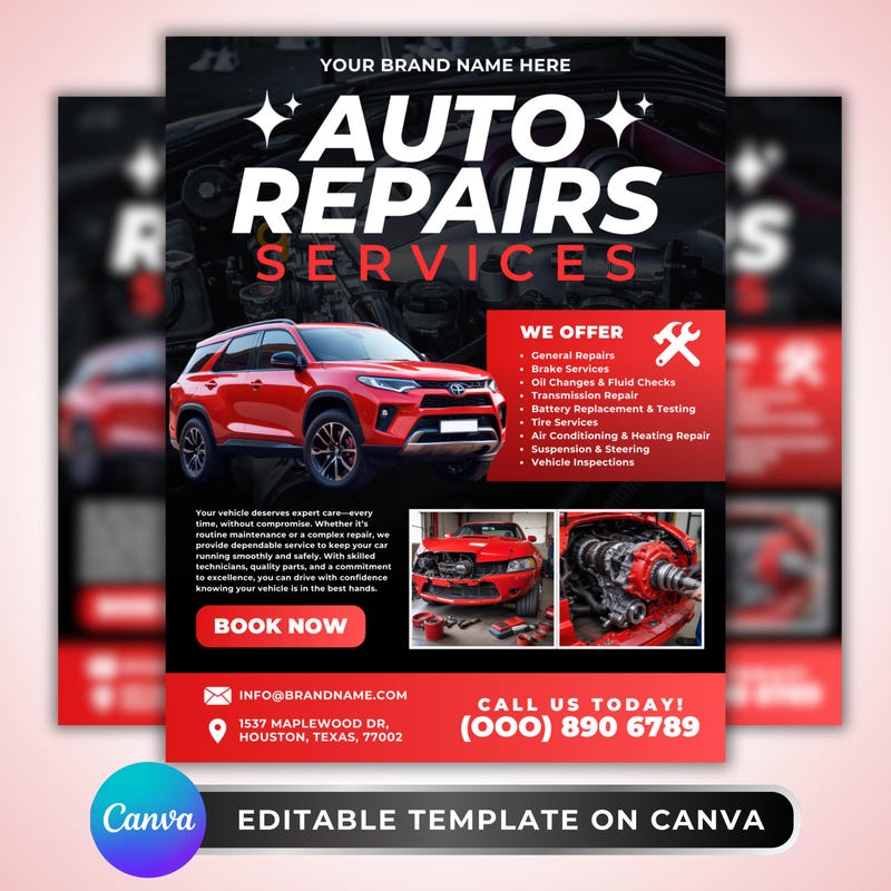Auto Service Electrical Poster.pdf Automotive Repair Posters - Etsy