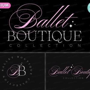 Boutique Logo, DIY Logo Design Template, Fashion Logo, Text Based Logo, Glam Logo, Beauty Logo, Hair Logo, Lash Logo, Premade Business Logo