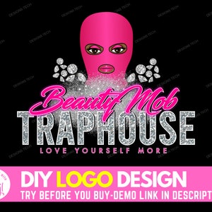 DIY Beauty Logo, Lash Logo, Hair Logo, Eyelash Logo, Makeup Artist Logo, Beauty Bar Salon Logo, Premade Business Logo Design Template
