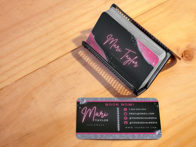 CEO
Founder
Executive
Entrepreneur
Boss Lady
Chic
Fashionable
Creative
Eye-Catching
Business Card Template
Downloadable Template
Pink
Blush Pink
Rose Gold
Metallic Pink
Fuchsia
Silver
Glitter
Shimmer
Elegant
Modern
Glamorous