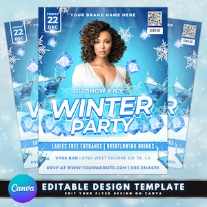 Winter party
DJ event
Flyer template
Music
Dance
Party
Fun
Excitement
Celebration
Entertainment
Nightlife