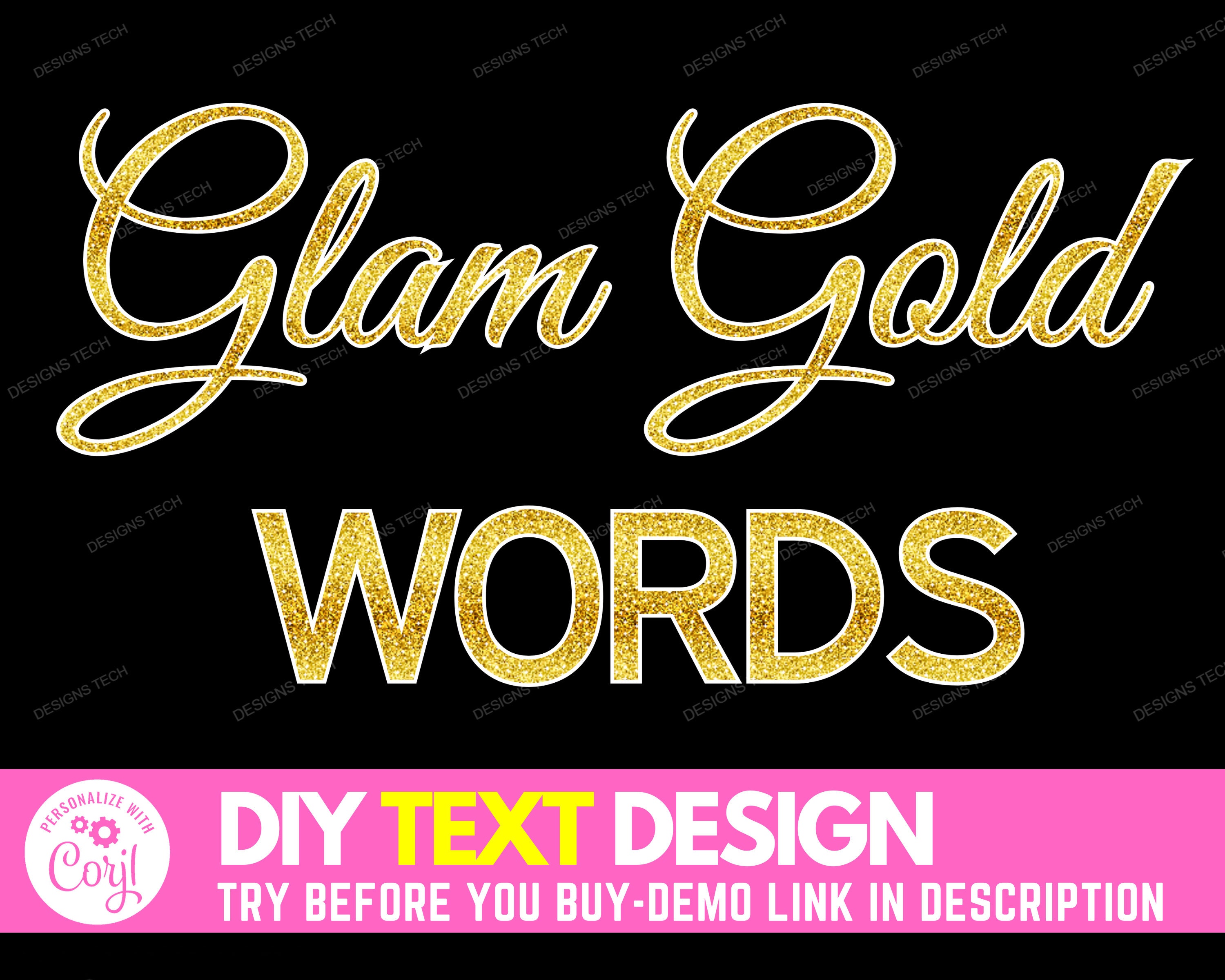 Glittery Fonts 01 Gold Letters Alphabets - These are Clip Art NOT Font –  Hello Handmade Goods