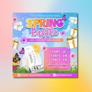 4X Spring Flyer, DIY Flyer Template Design, Spring Sale Beauty Flyer ...