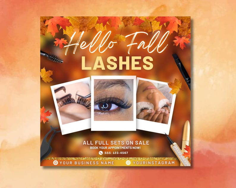Fall Season 4X Bundle Flyer, DIY Flyer Template Design, Autumn Book Now ...