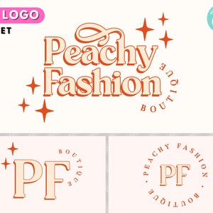 Retro Logo, DIY Logo Design Vorlage, Boho Logo, Vintage Boutique Logo, Blogger Logo, Fotografie Logo, Hippie Logo, Premade Business Logo