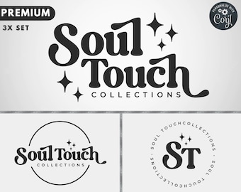 Beauty Logo, DIY Logo Design Template, Retro Logo, Hair Logo, Boutique Logo, Lash Logo, Black & White Boho Logo, Premade Business Logo