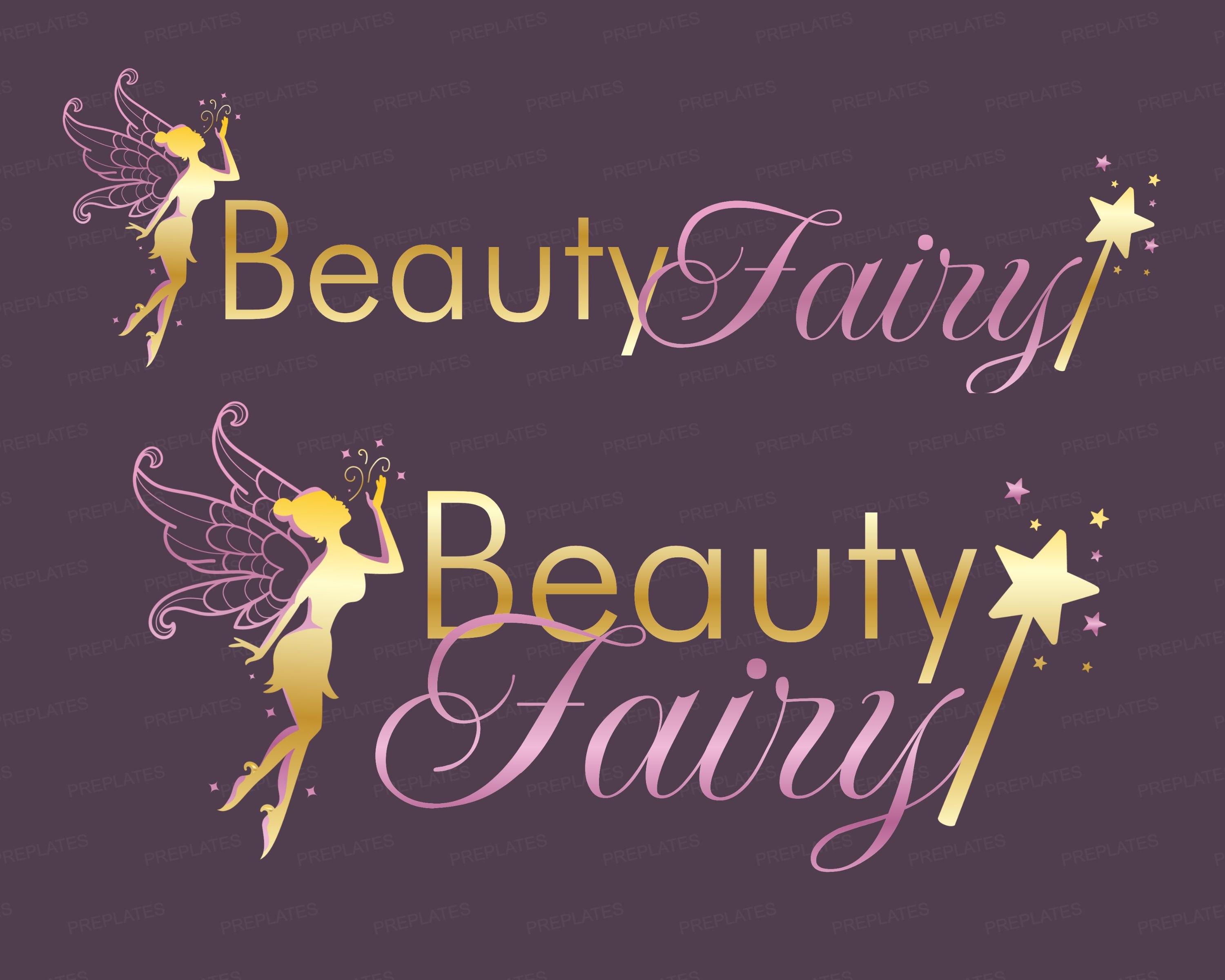 Fairy Logo, DIY Logo Design Template, Text Based Logo, Boutique Logo ...