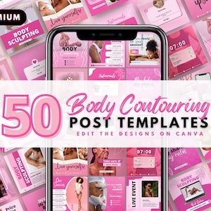 Body Contouring Post Templates, DIY Flyer Design, Social Media Engagement Posts, Body Sculpting Flyers, Instagram Posts, Business Flyers