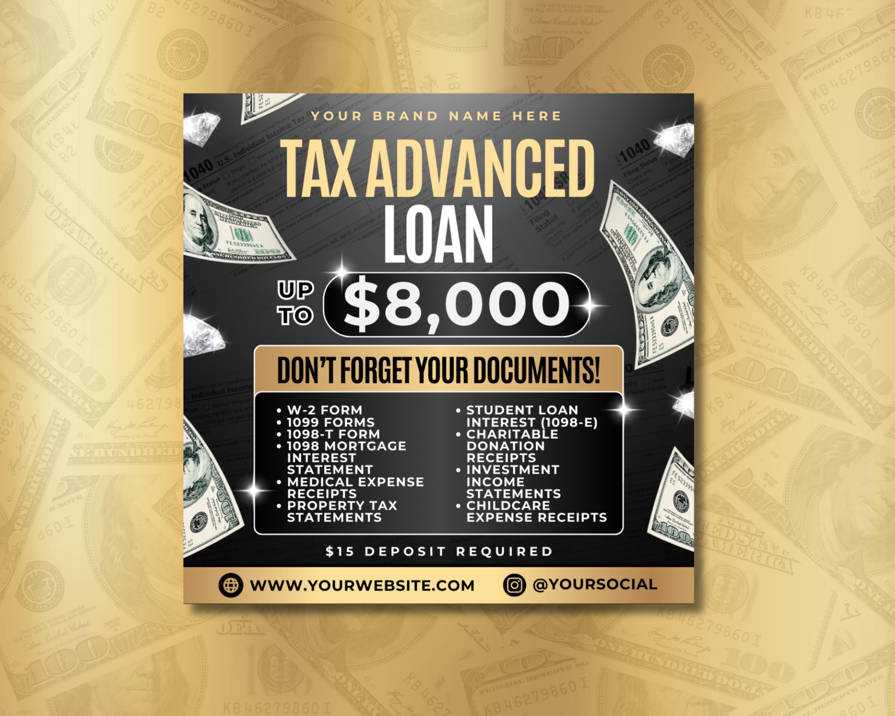 4X Tax Preparation Bundle Flyer, DIY Flyer Template Design, Income Tax ...