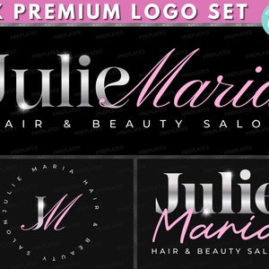 Boutique Logo, DIY Logo Design Template, Hair Logo, Business Logo, Beauty Logo, Hair Bundles Extensions Logo, Premade Business Logo