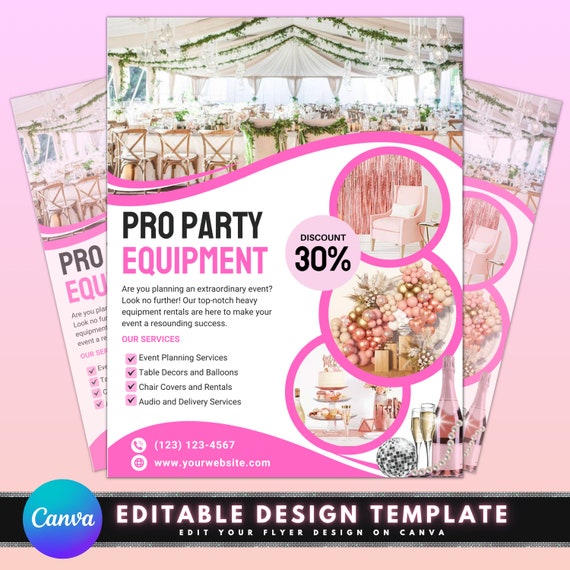 Event supply rentals online