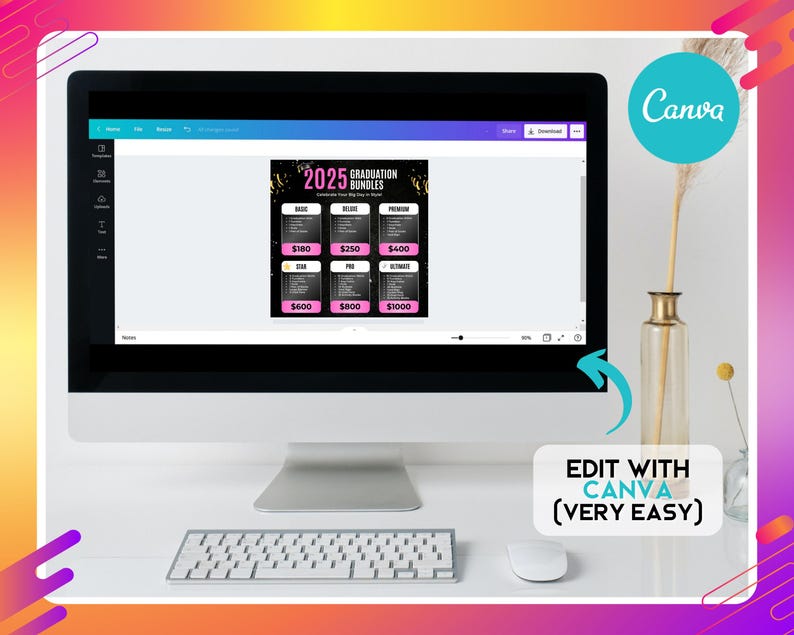 Graduation Package Flyer, DIY Flyer Template Design, 2025 Graduation ...