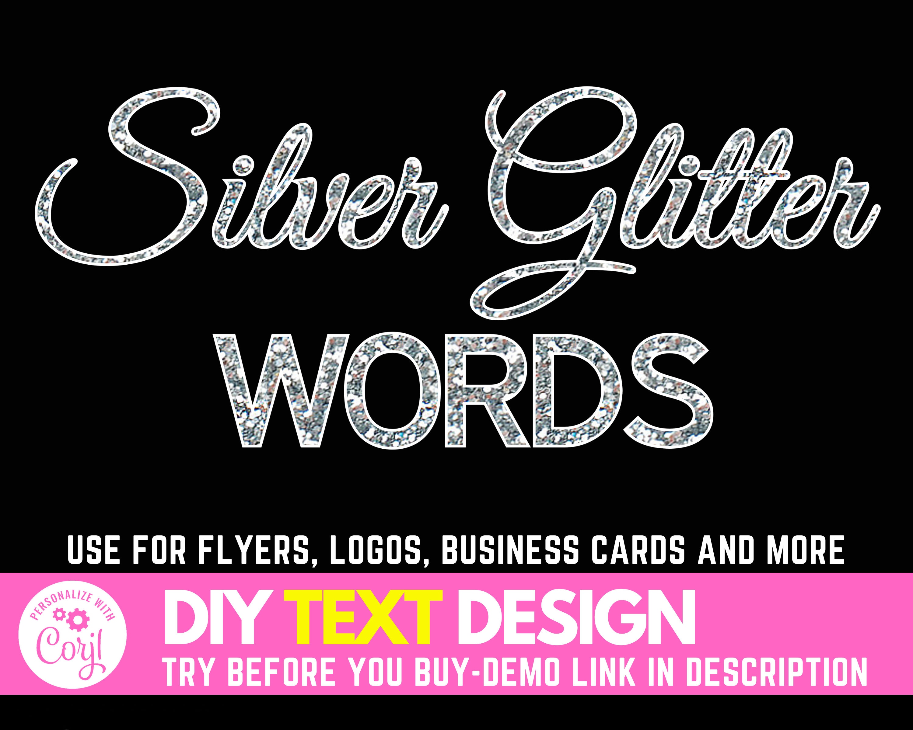 Glitter text generator