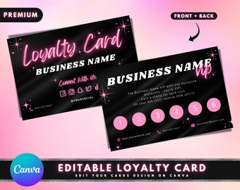 Business Cards Template I Editable Canva Template I Boutique Business Card  I Modern Business Card Design I DIY Business Cards Printable 