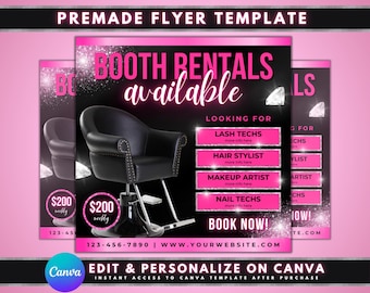 Booth Renters Average Chair Rental Cost Salon Booth Rental Flyer