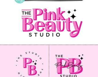 Lot de logos beauté, lot de logos roses DIY, création de logo rétro, kit logo boutique, logo de vêtement, cils, ongles, marque, cheveux