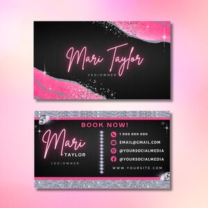 CEO
Founder
Executive
Entrepreneur
Boss Lady
Chic
Fashionable
Creative
Eye-Catching
Business Card Template
Downloadable Template
Pink
Blush Pink
Rose Gold
Metallic Pink
Fuchsia
Silver
Glitter
Shimmer
Elegant
Modern
Glamorous