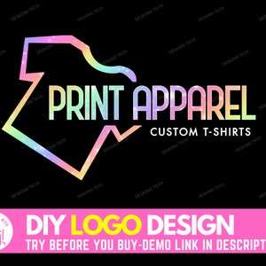 DIY Boutique Logo, Edit Yourself Beauty Logo, Shirt Logo, Clothing Logo, T-shirt Designer Logo, Clothes Logo, Premade Business Logo Template