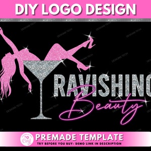 DIY Beauty Logo, Boutique Logo, Fashion Logo, Make-up Artist Logo, Beauty Bar Logo, Winkel Logo, Premade Business Logo ontwerpsjabloon