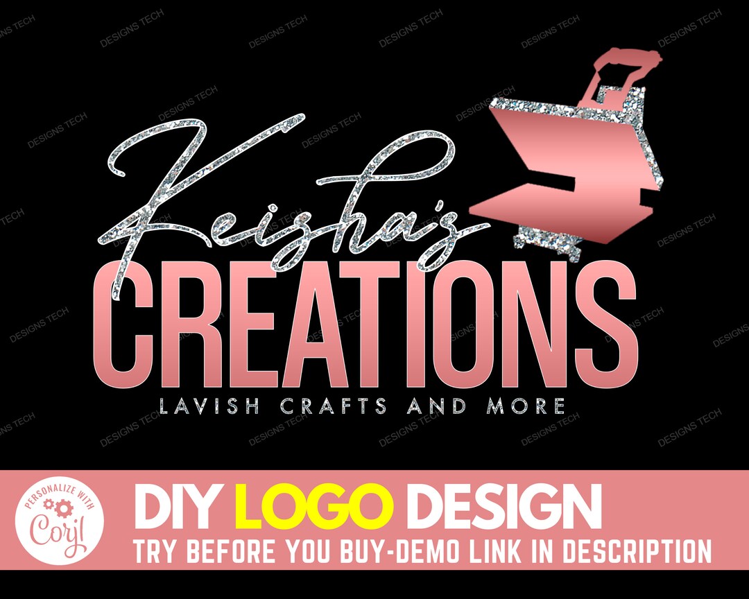 DIY Heat Press Logo, Tshirt Design Logo, Shirt Designer Logo, Crafting