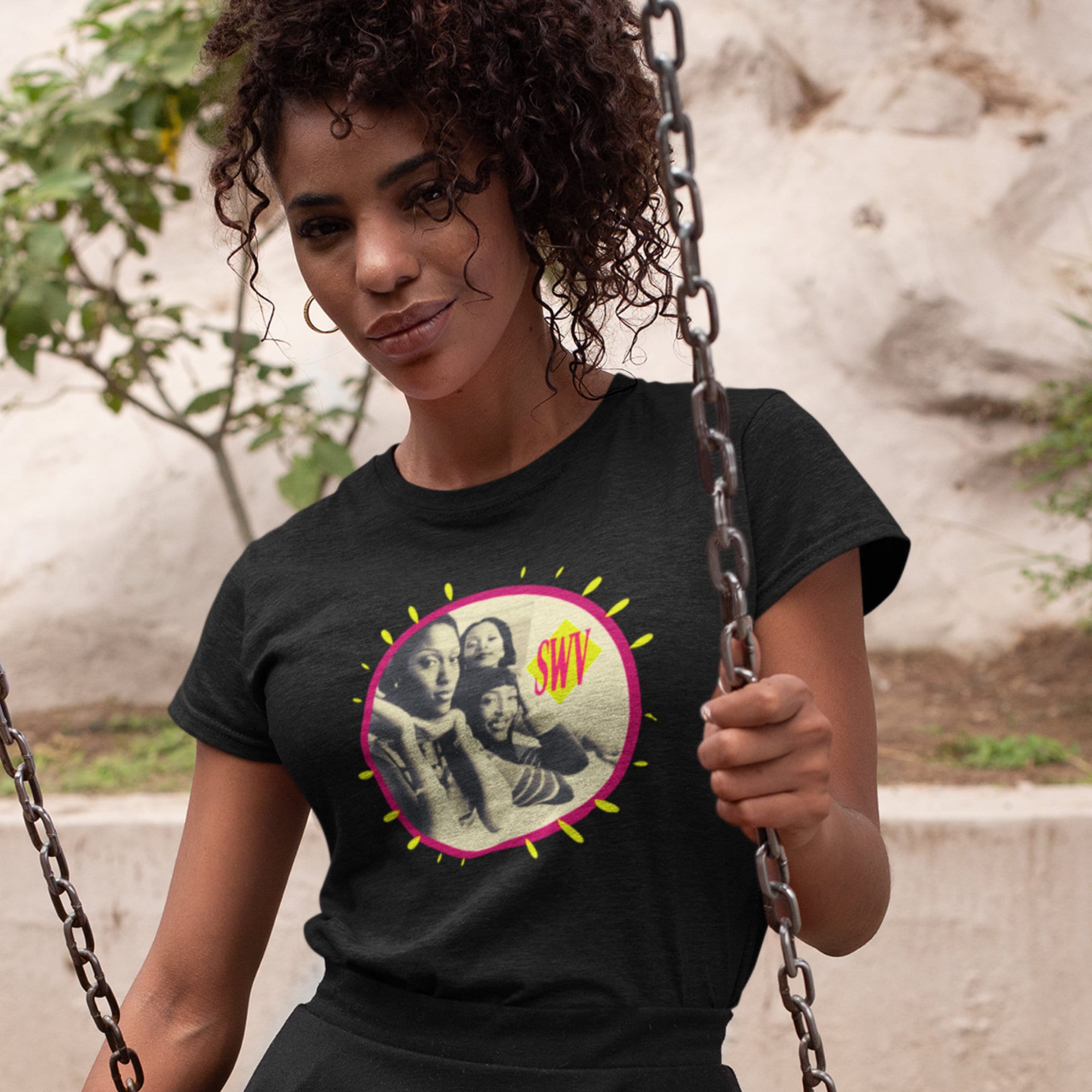 SWV Tee | Rare Unisex Black White SWV Girl Group Shirt | 90s