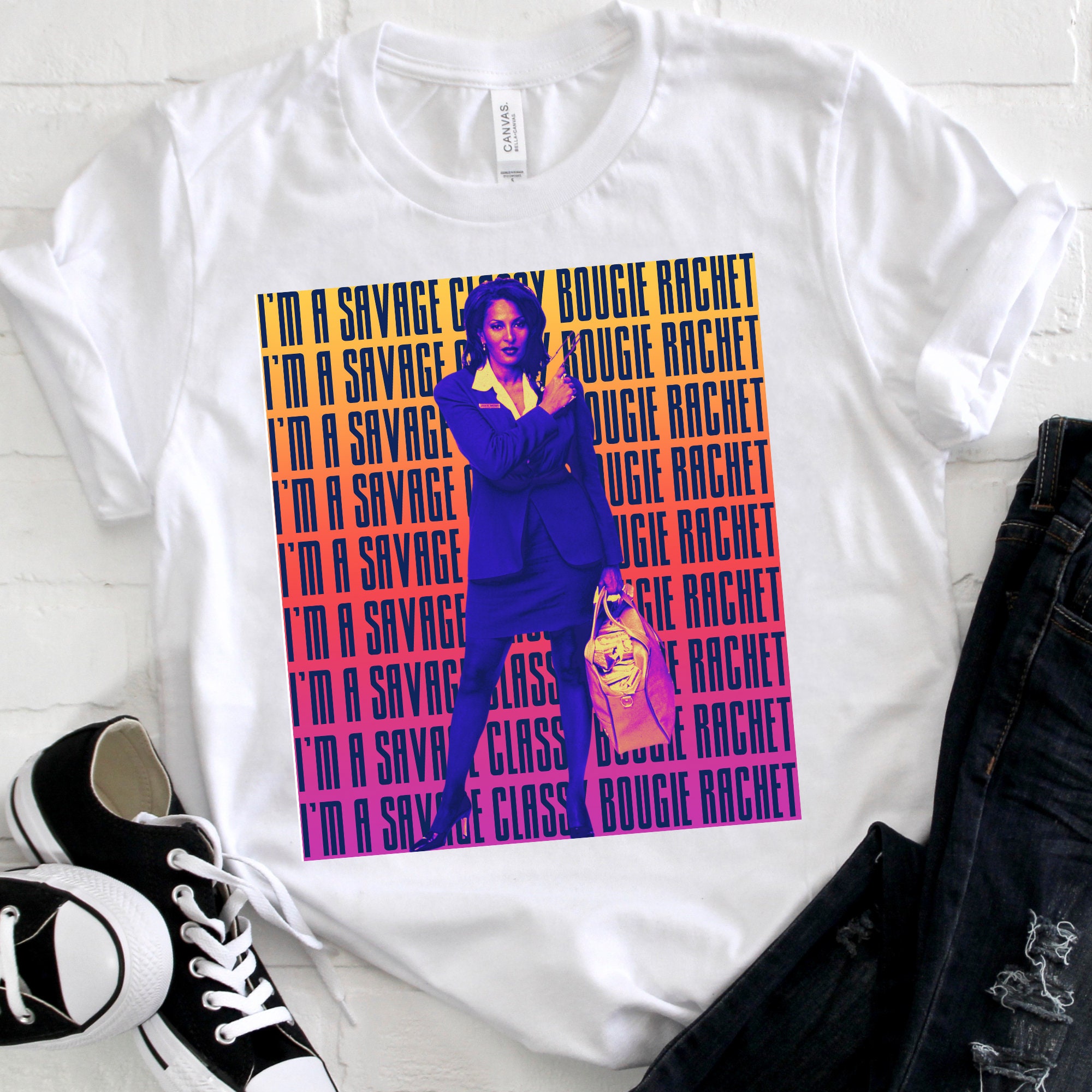【送料関税無料】 Jackie in Grier Pam Brown UNISEX Colorful Brown Jackie | Tee トップス