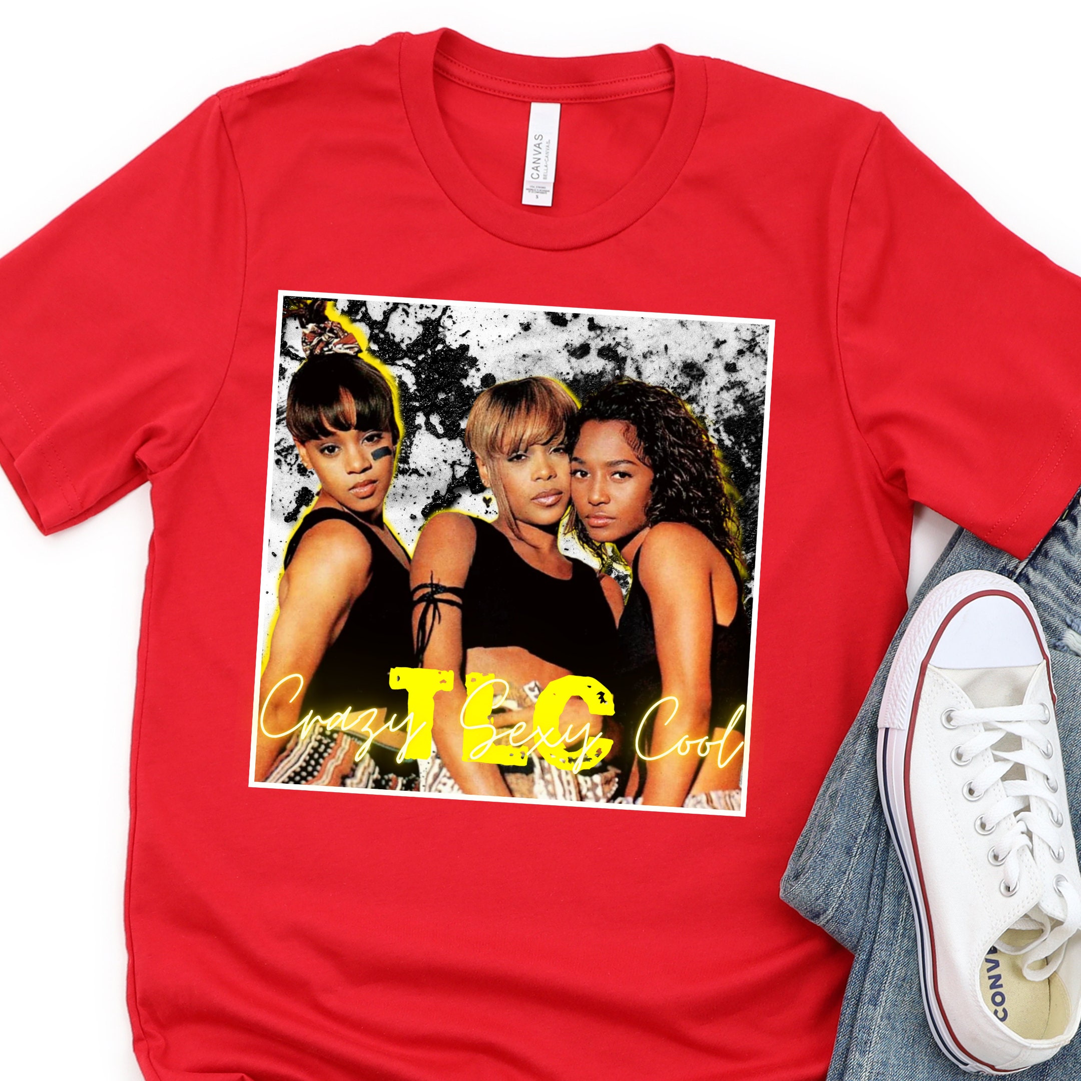 Crazy Sexy Cool Tee | Black White TLC Girl Group Shirt | 90s Crazy Sexy Cool Tee | Black White TLC Girl Group Shirt | 90s