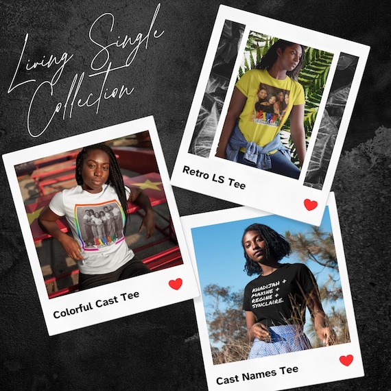 Living Single 90s TV Show Colorful Tee | Retro UNISEX Living