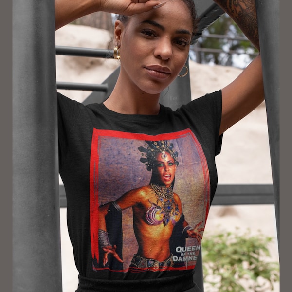 Queen of the Damned Tee | Musician Aaliyah Vintage Inspired UNISEX Graphic Tshirt | Aaliyah as Vampire Queen Akasha Shirt