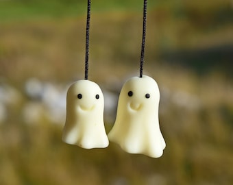 Cute Ghost Decor, Car Mirror Hanging Accessories, Rear View Mirror Funny Car Charm, Mirror Hanging Glow in the Dark, Spooky Car Accessories