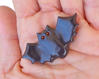 Kidcore Bat Brooch, Cute Halloween Magnetic Lapel Pin,  Witch Hat Pin, Hallowen Costume Accessories