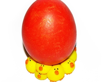 Portahuetes, Tazas de huevos, Decoración de huevos de Pascua, Tazón de decoración pequeño, Decoración de mesa de Pascua, Decoraciones de Pascua, Pollitos amarillos, Pollos de Pascua