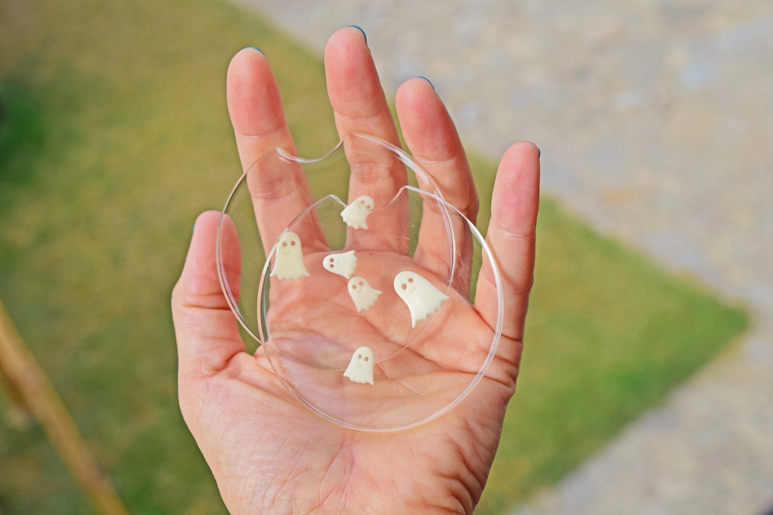 Halloween Funny Car Coasters Set of 2 Glow in the Dark Etsy