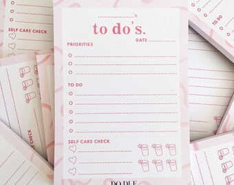 To do list daily planner- Self care planner-A5 Planner insert- Productivity-Desk pad- To do list pad-Everyday planner- notepad