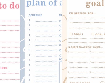3 DIGITAL PLANNER BUNDLE-  Digital download - Printable - Time blocking planner- Daily Schedule -A5 Planner insert- Daily planner