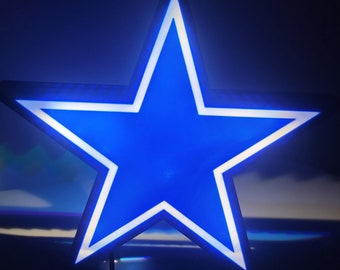 Dallas Cowboys 3d printed light box