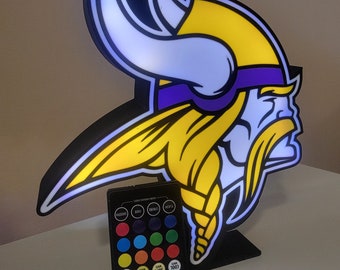 Minnesota vikings 3d printed light box