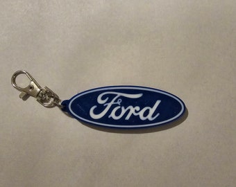 Ford 3D printed keychain and magnet