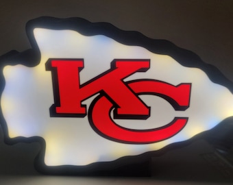 Kansas City Chiefs 3d printed light box