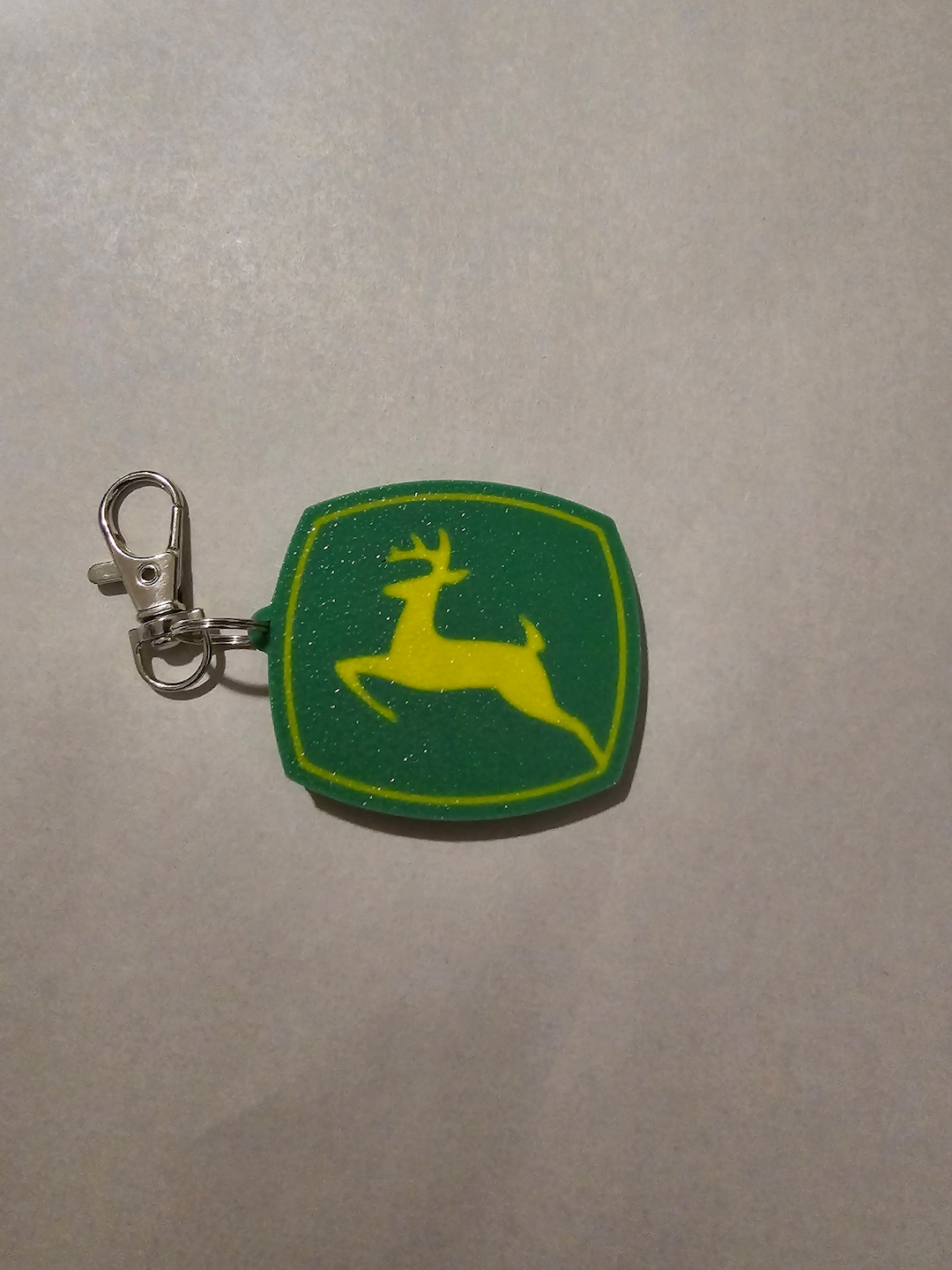 John Deere 3D Printed Keychain and Etsy
