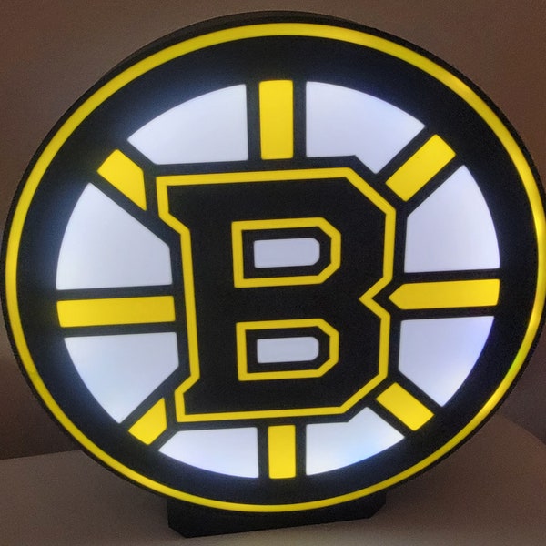 Boston Bruins 3d printed light box